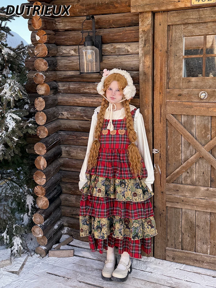 Japanese Style Vintage 2025 New Lace Lady Lolita Dress Sweet and Cute Gashion Vintage Casual Mid-length Dresses for Women
Japanese Style Vintage 2025 New Lace Lady Lolita Dress Sweet and Cute Gashion Vintage Casual Mid-length Dresses for Women