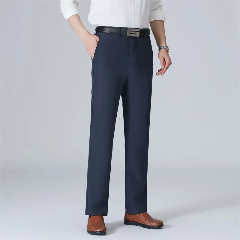 Mens Zipper Button High Waist Straight Leg Dress Pants Side Pocket Formal Business Casual Suit Trousers
Mens Zipper Button High Waist Straight Leg Dress Pants Side Pocket Formal Business Casual Suit Trousers
