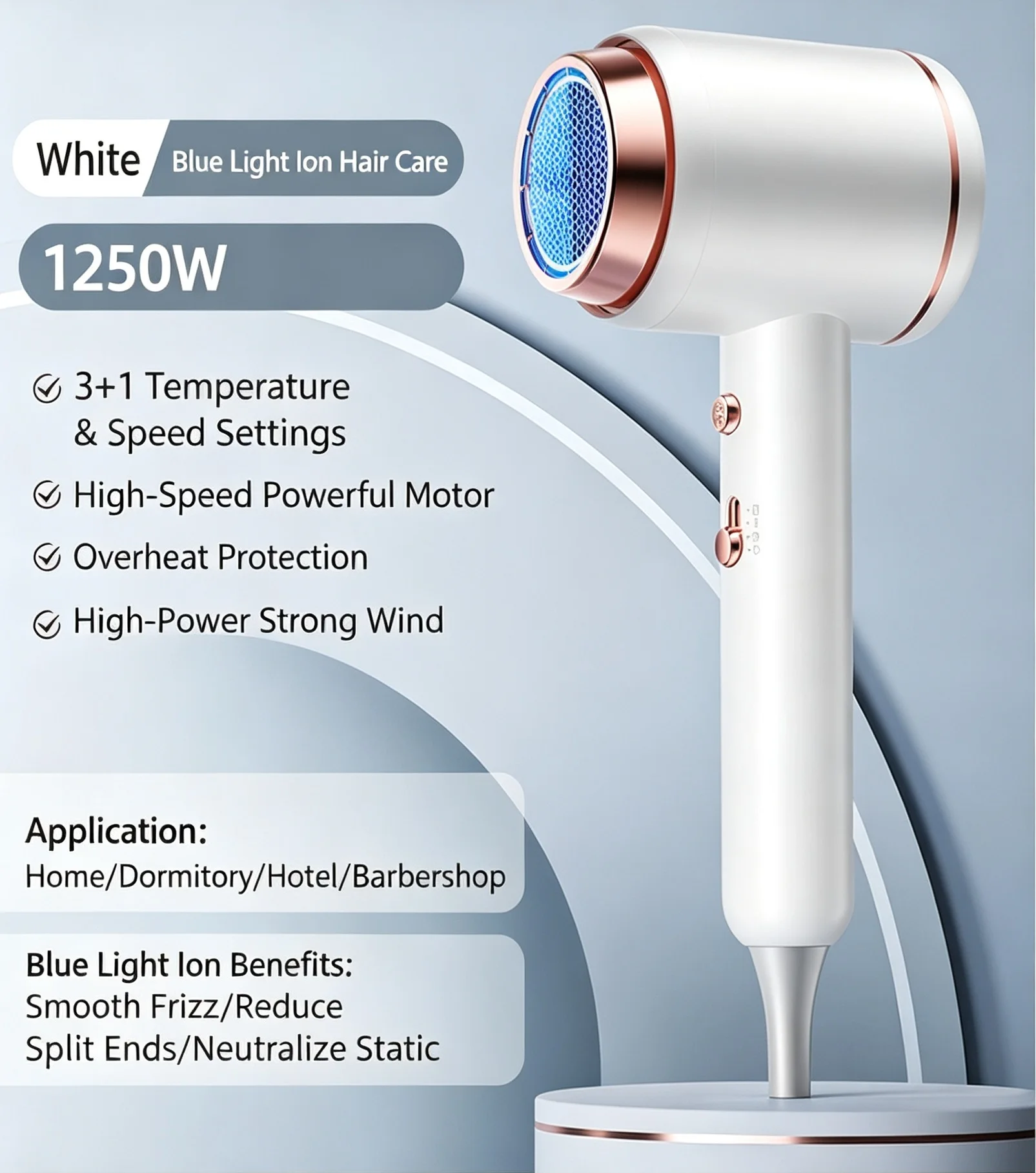 MIni Hair dryer 220V-240V 1250W Hot Air Anion Hair Care for Home Travel Hair Dryer Blow Drier Portable
MIni Hair dryer 220V-240V 1250W Hot Air Anion Hair Care for Home Travel Hair Dryer Blow Drier Portable