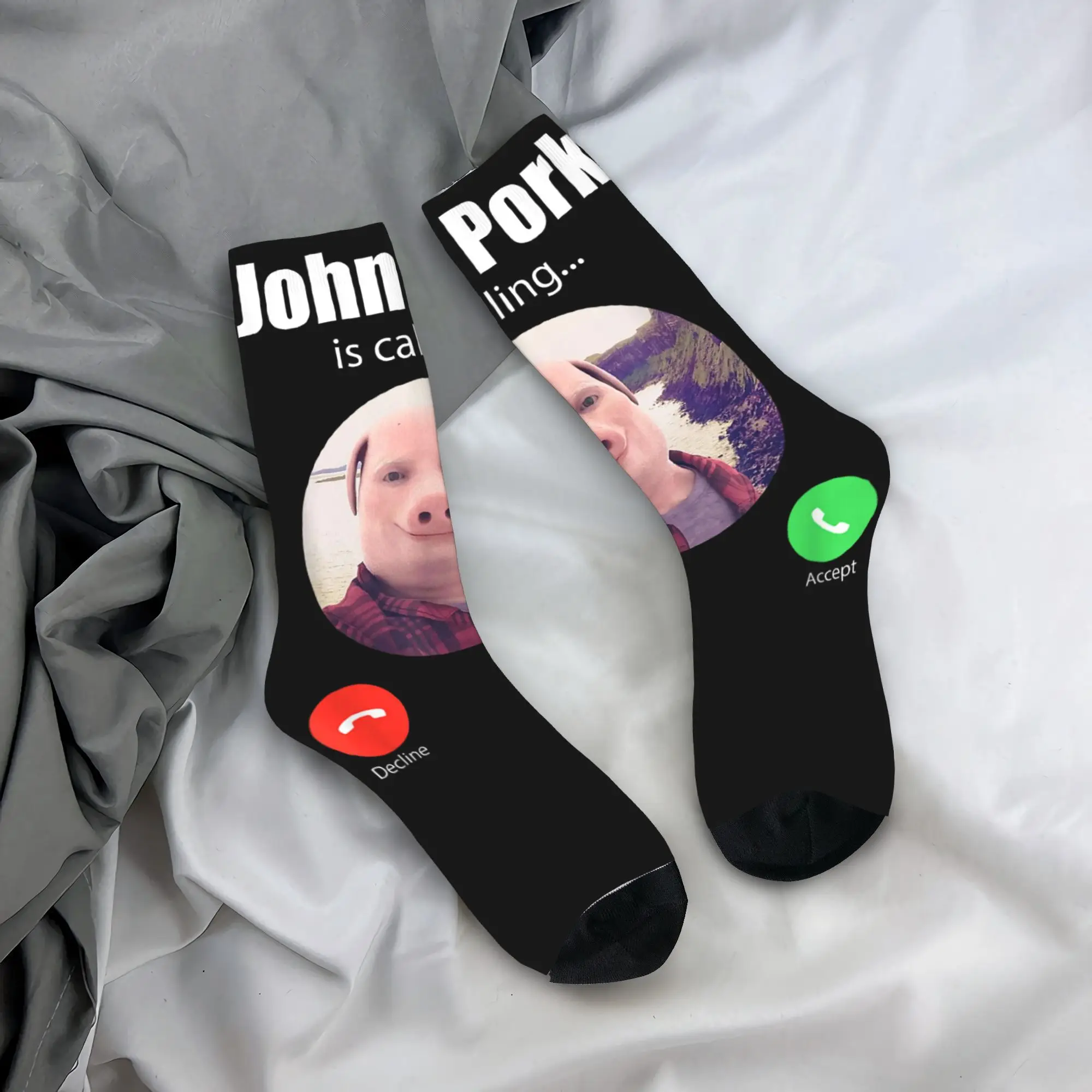 Men Socks Classic Art Funny John Pork Is Calling Outfit Awesome Meme Stockings Non-Slip Medium Soft Socks Spring Gothic Socks
Men Socks Classic Art Funny John Pork Is Calling Outfit Awesome Meme Stockings Non-Slip Medium Soft Socks Spring Gothic Socks