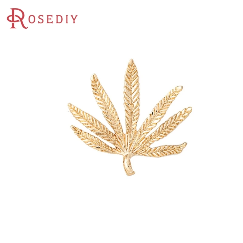 4PCS 18K Gold Color Tree Leaf Charms Pendants High Quality Necklace Earrings Diy Jewelry Accessories
4PCS 18K Gold Color Tree Leaf Charms Pendants High Quality Necklace Earrings Diy Jewelry Accessories
