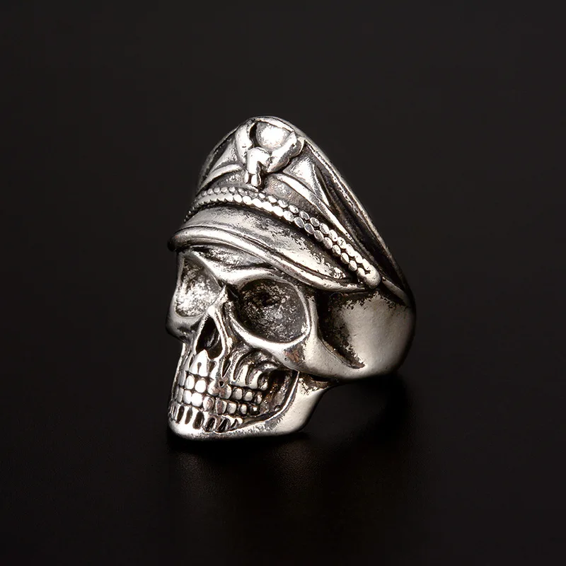 Retro Colored Navy Officer Skull Ring For Men Punk Gothic Rock Hiphop Open Ring Biker Accessories Handmade Jewelry Unisex Gift
Retro Colored Navy Officer Skull Ring For Men Punk Gothic Rock Hiphop Open Ring Biker Accessories Handmade Jewelry Unisex Gift