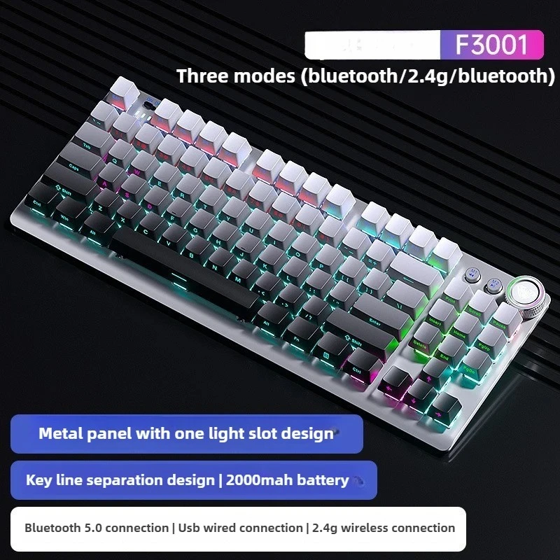 F3001 Беспроводная механическая клавиатура Bluetooth 87 клавиш 2 4G Проводная E Sports Gaming teclado sem fio ПК клавиатура teclados белая
F3001 Беспроводная механическая клавиатура Bluetooth 87 клавиш 2 4G Проводная E Sports Gaming teclado sem fio ПК клавиатура teclados белая