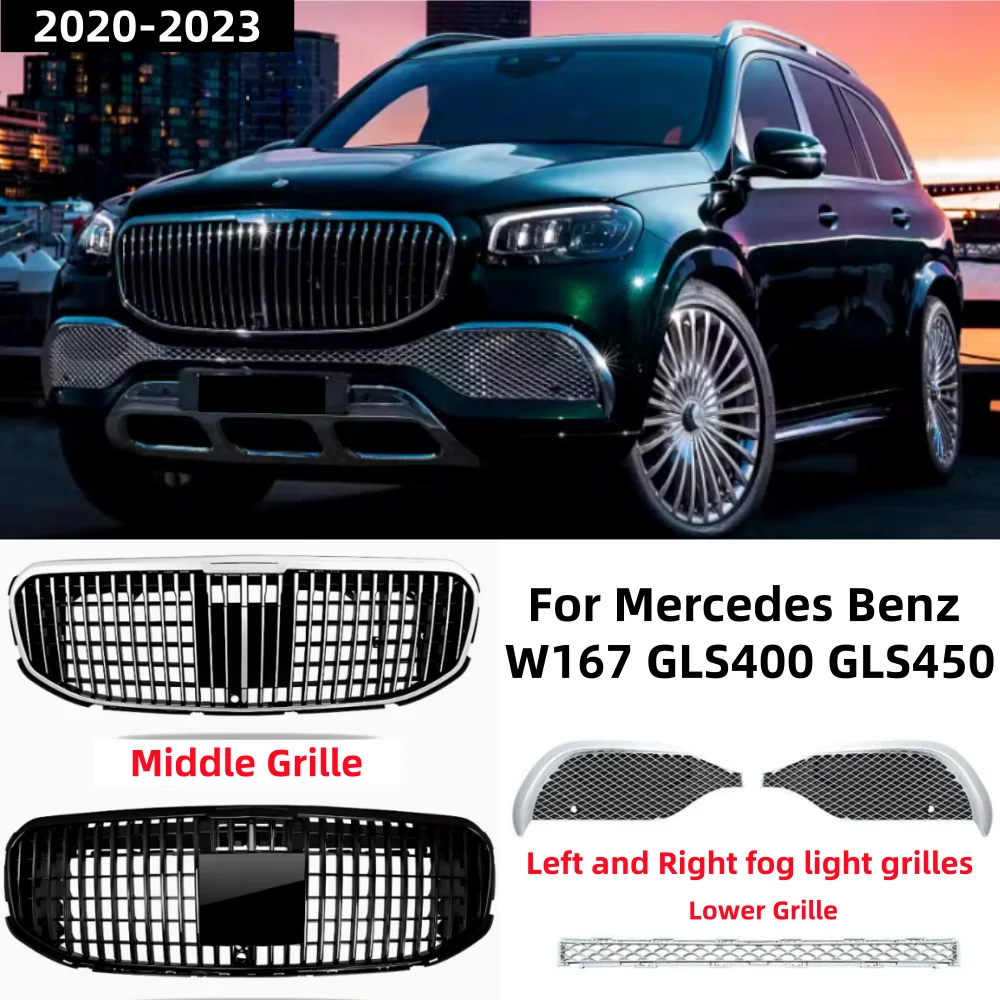 For Mercedes Benz W167 X167 GLS400 GLS450 2020-2023 Front Bumper Ventilation Grille Kit
For Mercedes Benz W167 X167 GLS400 GLS450 2020-2023 Front Bumper Ventilation Grille Kit