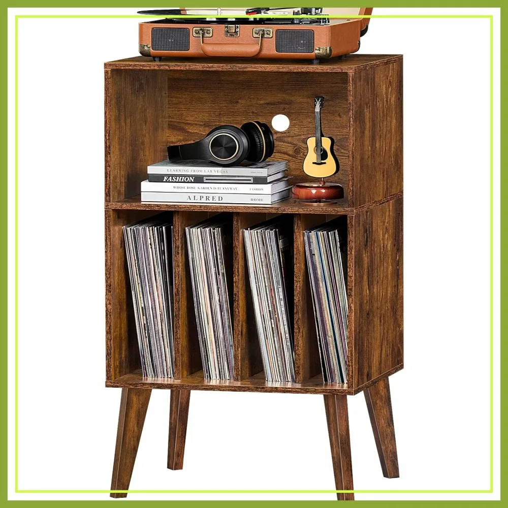 Turntable Stand Holds up to 160 Albums, Mid-Century Vinyl Storage Cabinet with Solid Wood Legs, Record Player Shelf for Living Room
Turntable Stand Holds up to 160 Albums, Mid-Century Vinyl Storage Cabinet with Solid Wood Legs, Record Player Shelf for Living Room