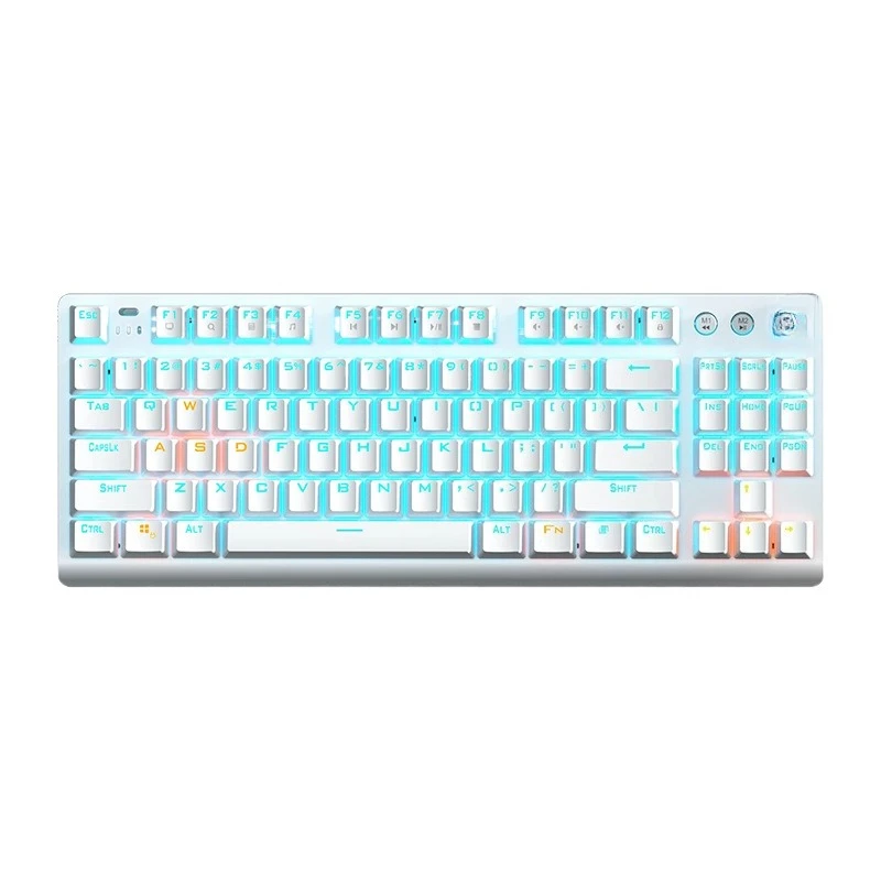 Side engraved three-mode mechanical keyboard 2.4G wireless Bluetooth wired e-sports game 87 keys
Side engraved three-mode mechanical keyboard 2.4G wireless Bluetooth wired e-sports game 87 keys