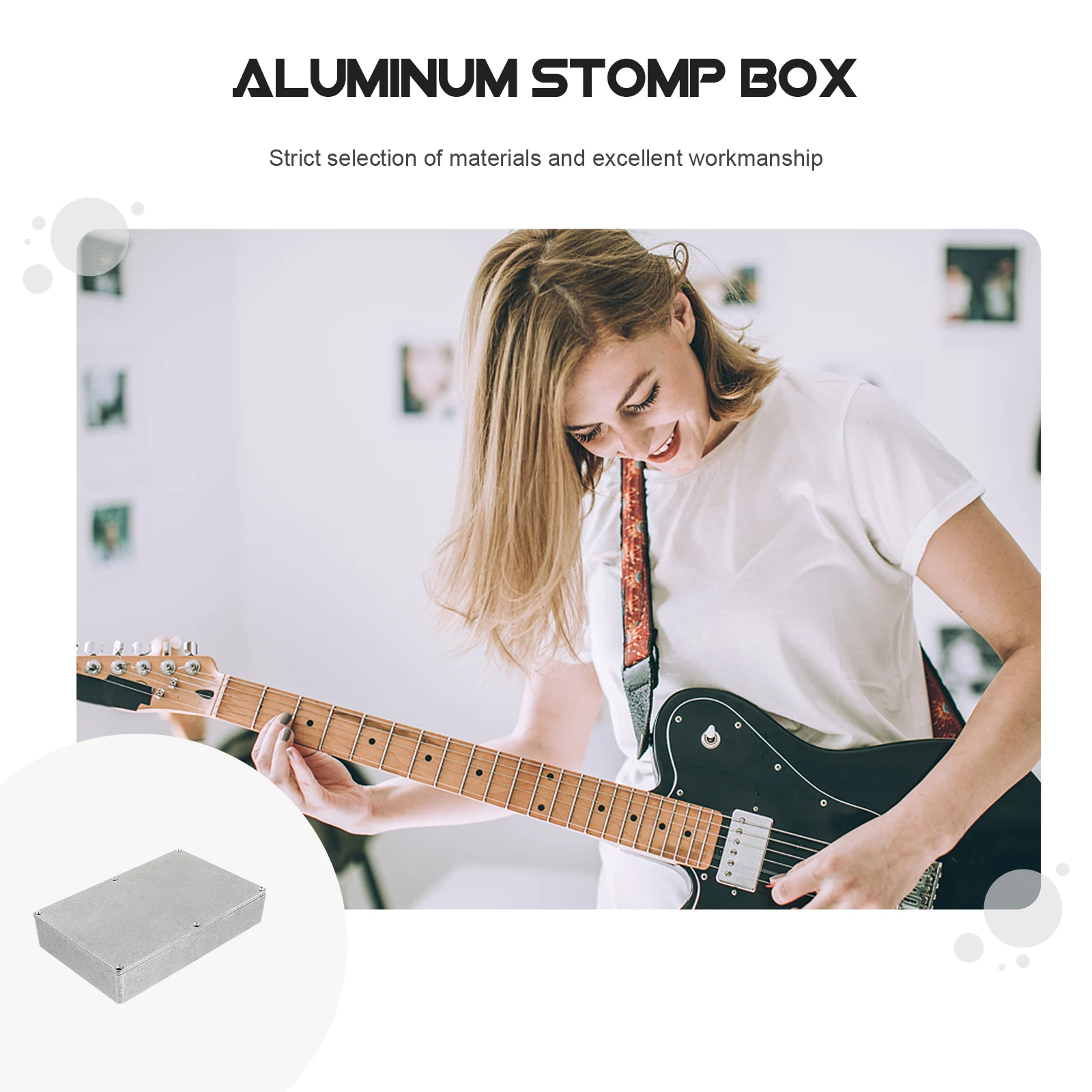 1pc Aluminum Box Enclosure for Guitar Pedal Case Box Diecast Effects Music Shell Accessory Durable Anti Rust
1pc Aluminum Box Enclosure for Guitar Pedal Case Box Diecast Effects Music Shell Accessory Durable Anti Rust