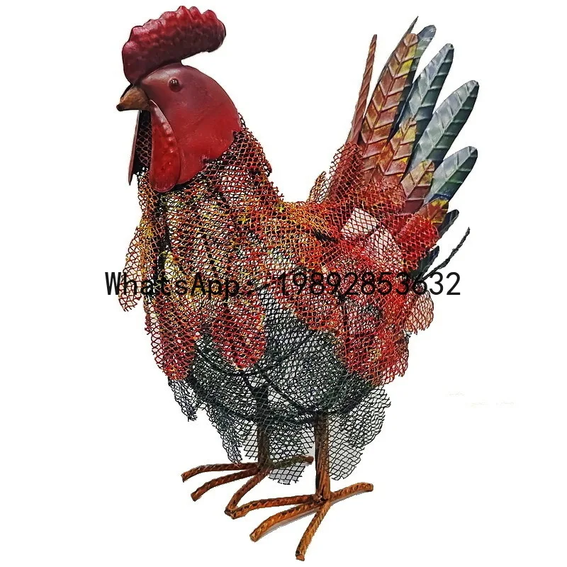 PYJ wrought iron agritainment pastoral garden decoration hollow design metal craft thousand wire mesh hen ornament
PYJ wrought iron agritainment pastoral garden decoration hollow design metal craft thousand wire mesh hen ornament