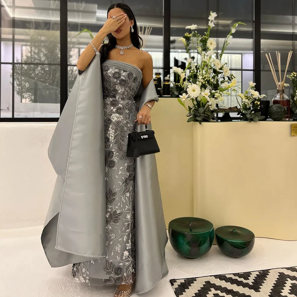 Exquisite Prom Gown Strapless Lace Applique Straight Elegant Backless Party Evening Dresses for Women فساتين للحفلات الراقصة
Exquisite Prom Gown Strapless Lace Applique Straight Elegant Backless Party Evening Dresses for Women فساتين للحفلات الراقصة