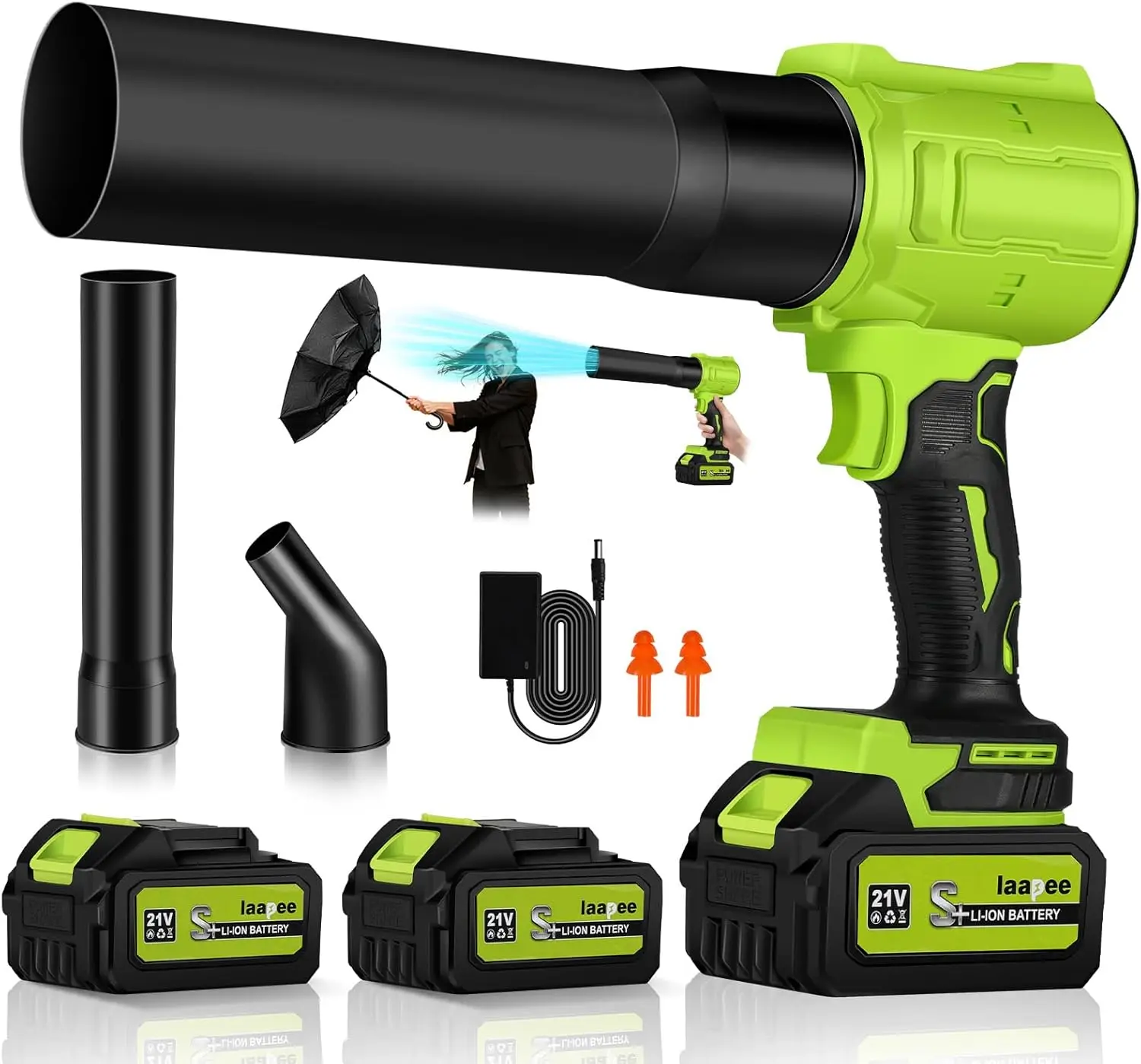 Cordless Leaf Blower 800,000 RPM Handheld Turbo Jet with 2x4.0Ah Batteries Lightweight for Yard Patio Leaves Dust
Cordless Leaf Blower 800,000 RPM Handheld Turbo Jet with 2x4.0Ah Batteries Lightweight for Yard Patio Leaves Dust