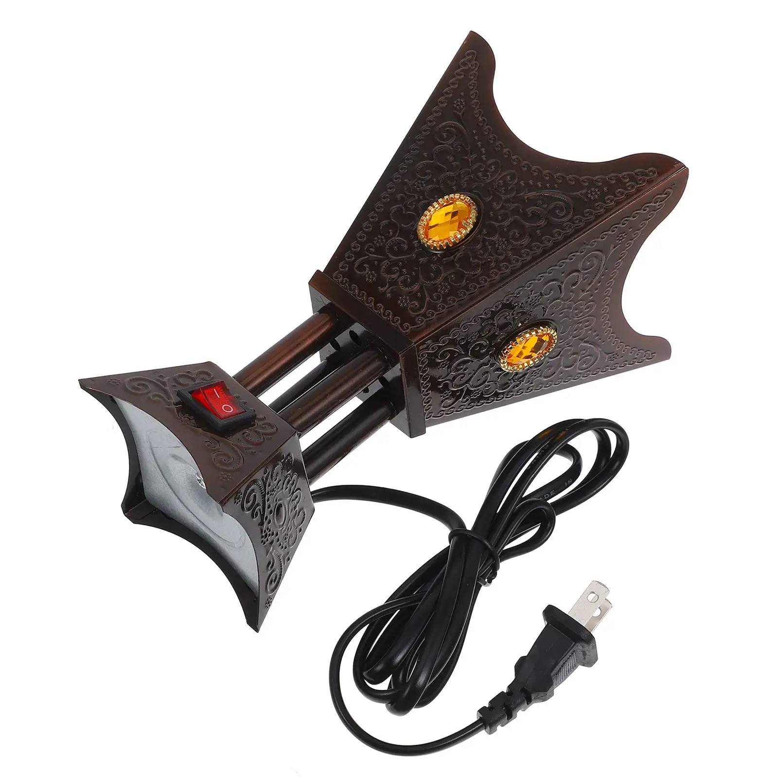 Retro Plug in Incense Burner Metal Aroma Electric Censer Holder Vintage Portable Lightweight Compact Stable Tabletop Display
Retro Plug in Incense Burner Metal Aroma Electric Censer Holder Vintage Portable Lightweight Compact Stable Tabletop Display