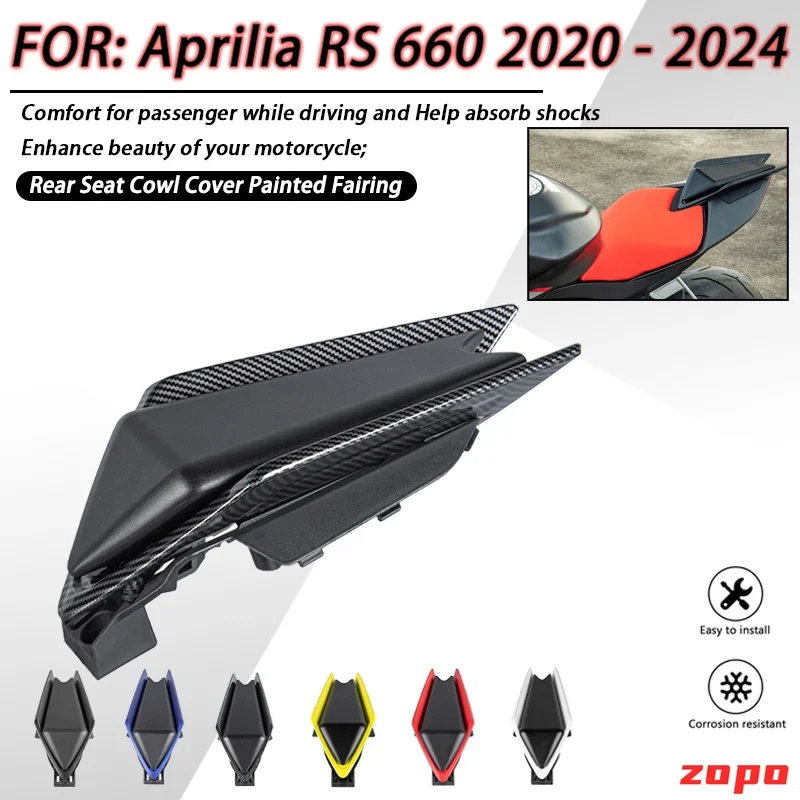 RS660 Tuono 660 Motorcycle Accessories Rear Passenger Pillion Seat Cover Fairing Seat Cowl For Aprilia RS 660 Tuono660 2020-2024
RS660 Tuono 660 Motorcycle Accessories Rear Passenger Pillion Seat Cover Fairing Seat Cowl For Aprilia RS 660 Tuono660 2020-2024