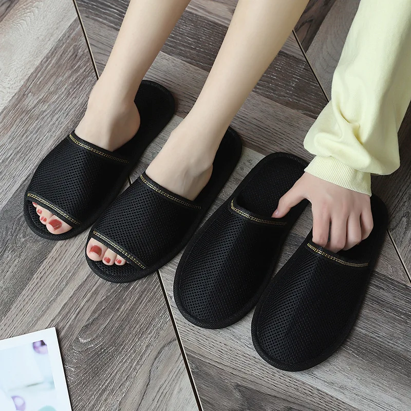 5pairs/lot Cheap Mesh Slippers Men Women Hotel Disposable Slides Home Travel Sandals Hospitality Footwear One Size on Sale
5pairs/lot Cheap Mesh Slippers Men Women Hotel Disposable Slides Home Travel Sandals Hospitality Footwear One Size on Sale