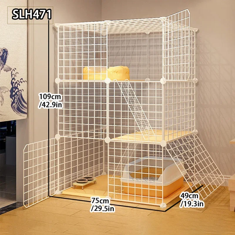 Cat Villa, Household with Toilet, Cat Litter Box, Kitten Cattery, Three-Story Cat House, Wrought Iron Cage
Cat Villa, Household with Toilet, Cat Litter Box, Kitten Cattery, Three-Story Cat House, Wrought Iron Cage