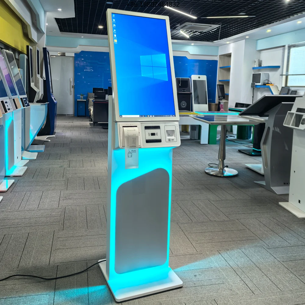 27 Inch Indoor Kiosk for Aliexpress, Custom Logo Win 10 Self Payment Touch Screen QR Card Reader 80mm Printer
27 Inch Indoor Kiosk for Aliexpress, Custom Logo Win 10 Self Payment Touch Screen QR Card Reader 80mm Printer