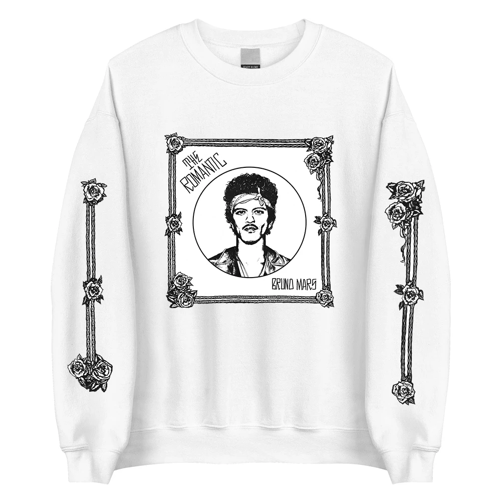 The Romantic Crewneck Sweatshirt BRUNO MARS Singer Design Pullovers Long Sleeve Loose O-neck Sudaderas Graphic Print Clothing
The Romantic Crewneck Sweatshirt BRUNO MARS Singer Design Pullovers Long Sleeve Loose O-neck Sudaderas Graphic Print Clothing