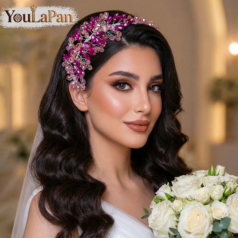 YouLaPan Fashion Pink Crystal Bridal Headband Luxury Rhinestone Hair Hoop Wedding Hair Accessories For Bride Party A139
YouLaPan Fashion Pink Crystal Bridal Headband Luxury Rhinestone Hair Hoop Wedding Hair Accessories For Bride Party A139