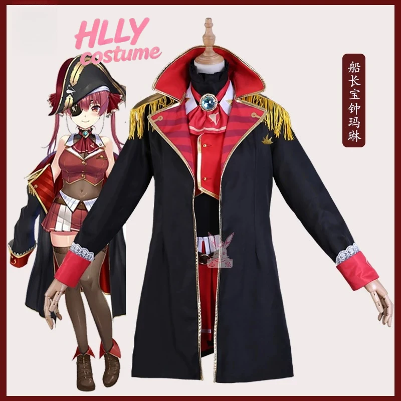 Hololive Houshou Marine VTuber Cosplay Costume and Wig Full Set Anime Pirate Captain Outfit Women
Hololive Houshou Marine VTuber Cosplay Costume and Wig Full Set Anime Pirate Captain Outfit Women