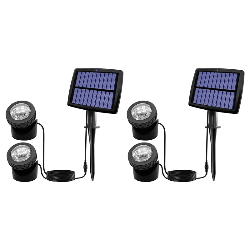 2X солнечные прожекторы для пруда, светодиодные солнечные подводные фонари с двойной головкой, водонепроницаемый подводный ландшафтный прожектор C
2X солнечные прожекторы для пруда, светодиодные солнечные подводные фонари с двойной головкой, водонепроницаемый подводный ландшафтный прожектор C