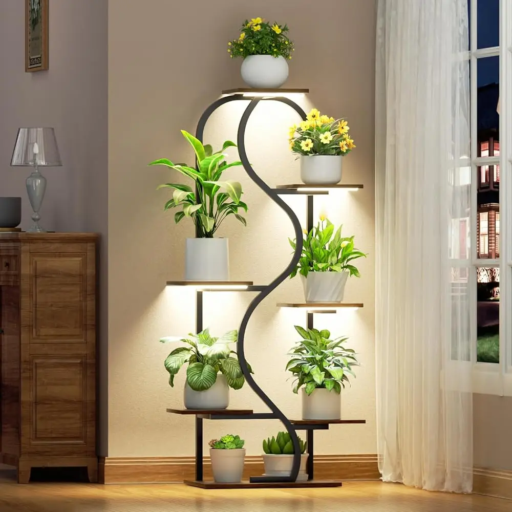 Plant Stand Indoor With Grow Lights - 48"" Tall Plant Shelf Indoor, 7 Tiered Corner Plant Stands For Indoor Plants, Lighted
Plant Stand Indoor With Grow Lights - 48"" Tall Plant Shelf Indoor, 7 Tiered Corner Plant Stands For Indoor Plants, Lighted