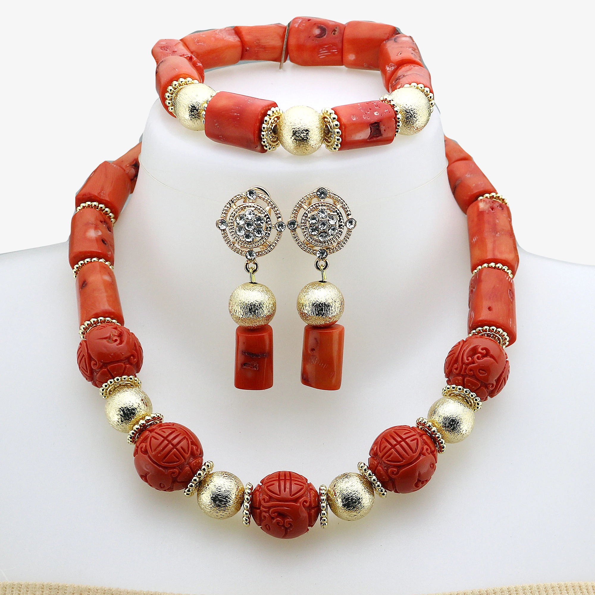 Nigerian Wedding Nature Coral Beads Bridal Jewelry Sets African Beads Jewelry Necklace Set Z1704,0.25
Nigerian Wedding Nature Coral Beads Bridal Jewelry Sets African Beads Jewelry Necklace Set Z1704,0.25