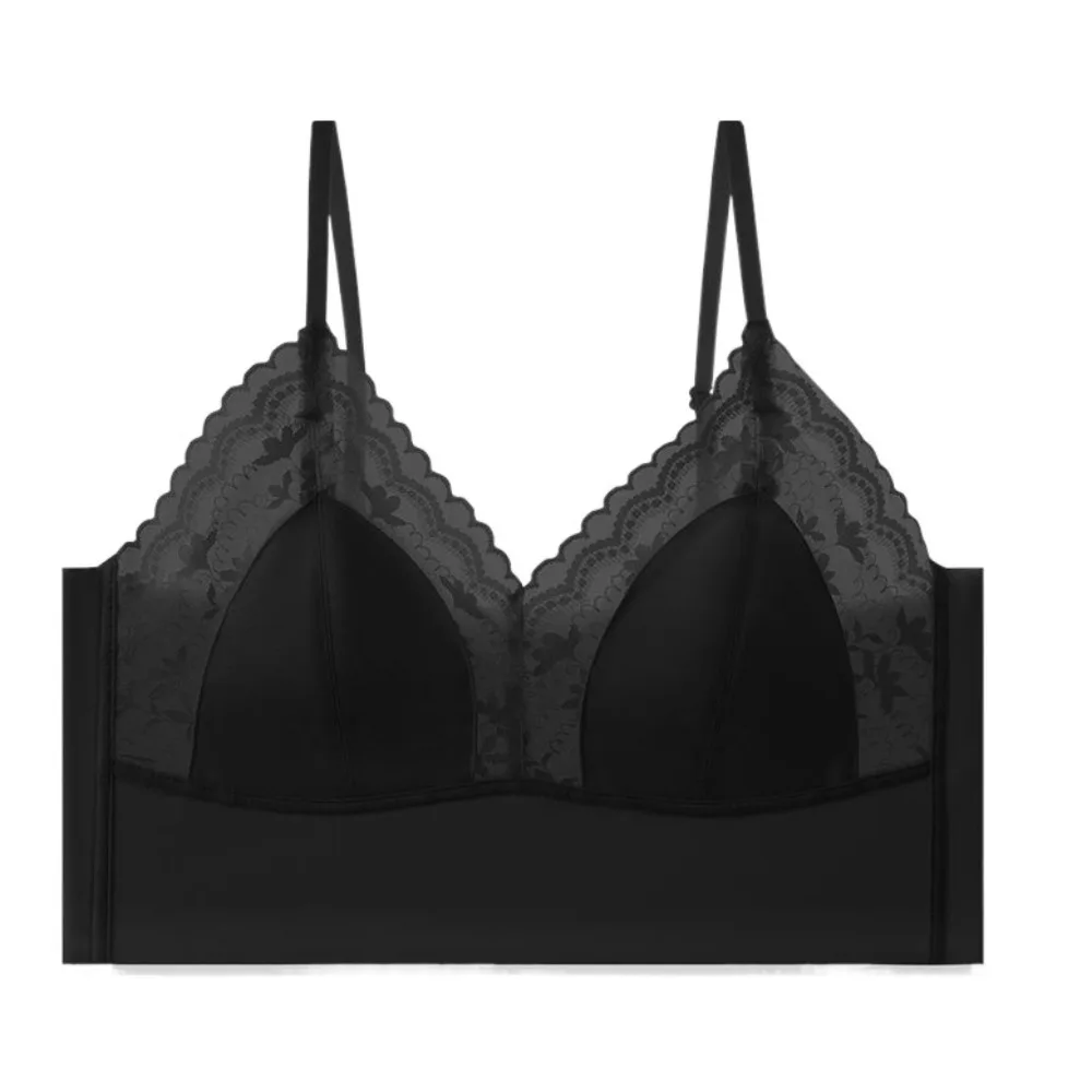 Sweet Thin Lace Seamless Bra Deep V Mesh Flower Wireless Bras Shockproof Anti-sagging Underwear for Women Gifts
Sweet Thin Lace Seamless Bra Deep V Mesh Flower Wireless Bras Shockproof Anti-sagging Underwear for Women Gifts