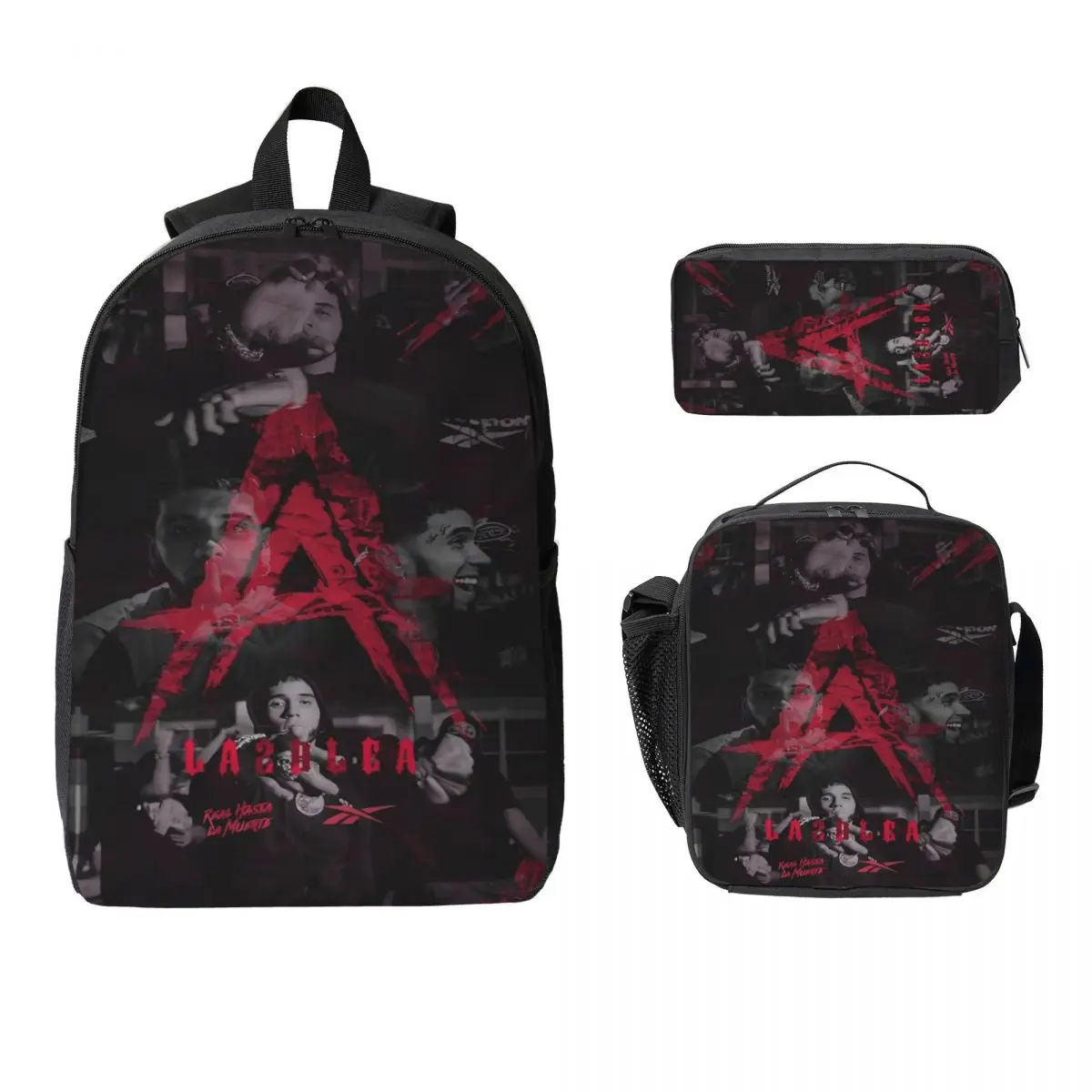Anuel AA Vintage Rapper Music Rap Kids Backpack Lunch Box Pencil Boxes for Boys Girls Preschool Backpacks School bag Bookbag Set
Anuel AA Vintage Rapper Music Rap Kids Backpack Lunch Box Pencil Boxes for Boys Girls Preschool Backpacks School bag Bookbag Set