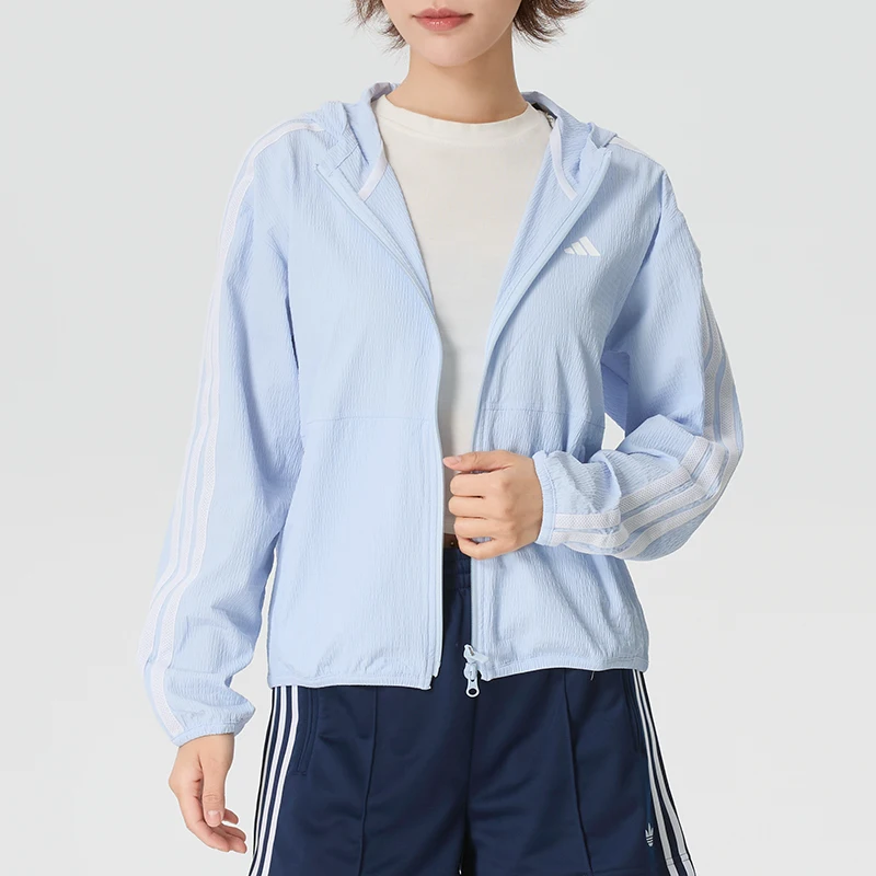 Adidas Women's Sportswear Running Fitness Woven Hooded Jacket Outdoor Sun Protection Training Jacket Kb4753
Adidas Women's Sportswear Running Fitness Woven Hooded Jacket Outdoor Sun Protection Training Jacket Kb4753