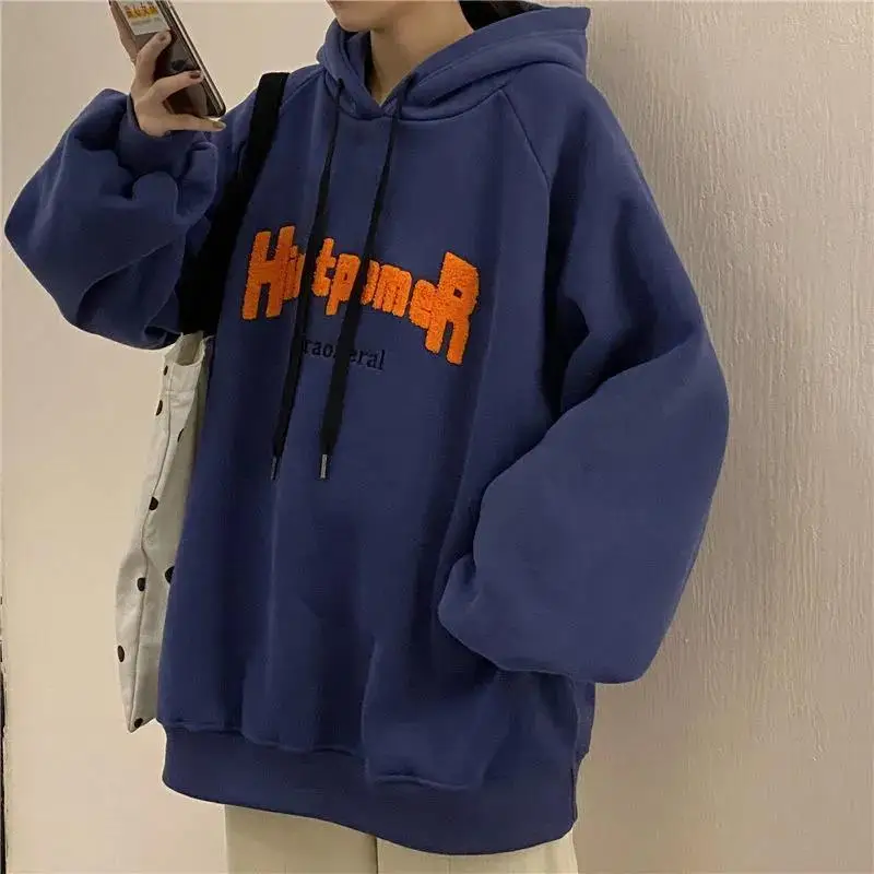Autumn and Winter Student Plus Size Thickened Loose Hoodie Pullover Fashion Age Reducing Sweater Coat
Autumn and Winter Student Plus Size Thickened Loose Hoodie Pullover Fashion Age Reducing Sweater Coat