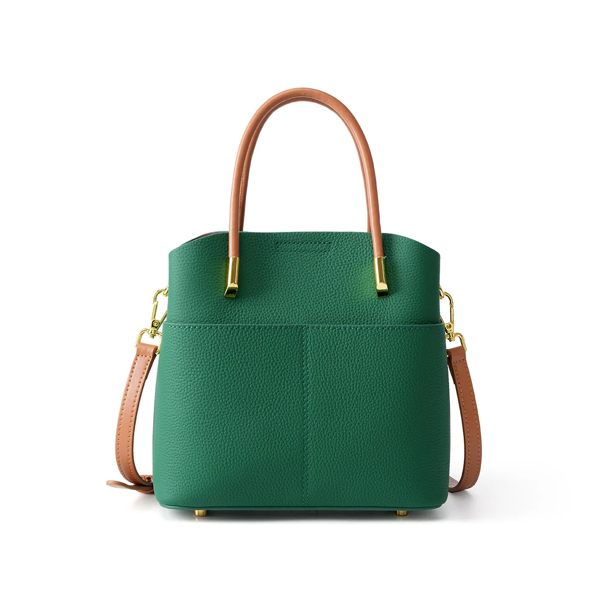 Women Genuine Leather Bucket Tote Bag, Litchi Texture Crossbody Handbag with Dual Detachable Shoulder Straps for Work Daily Use
Women Genuine Leather Bucket Tote Bag, Litchi Texture Crossbody Handbag with Dual Detachable Shoulder Straps for Work Daily Use