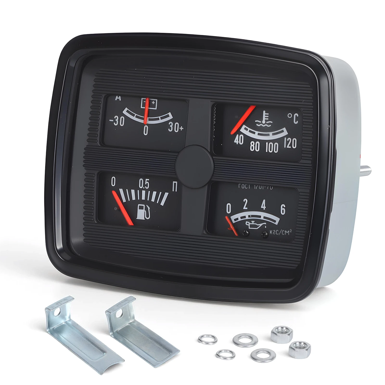 Tractor Car Multifunction Instrument Panel Auto Gauge 4 in 1 Fuel Level Gauge Water Temperature Oil Pressure Ammeter Gauge Black
Tractor Car Multifunction Instrument Panel Auto Gauge 4 in 1 Fuel Level Gauge Water Temperature Oil Pressure Ammeter Gauge Black
