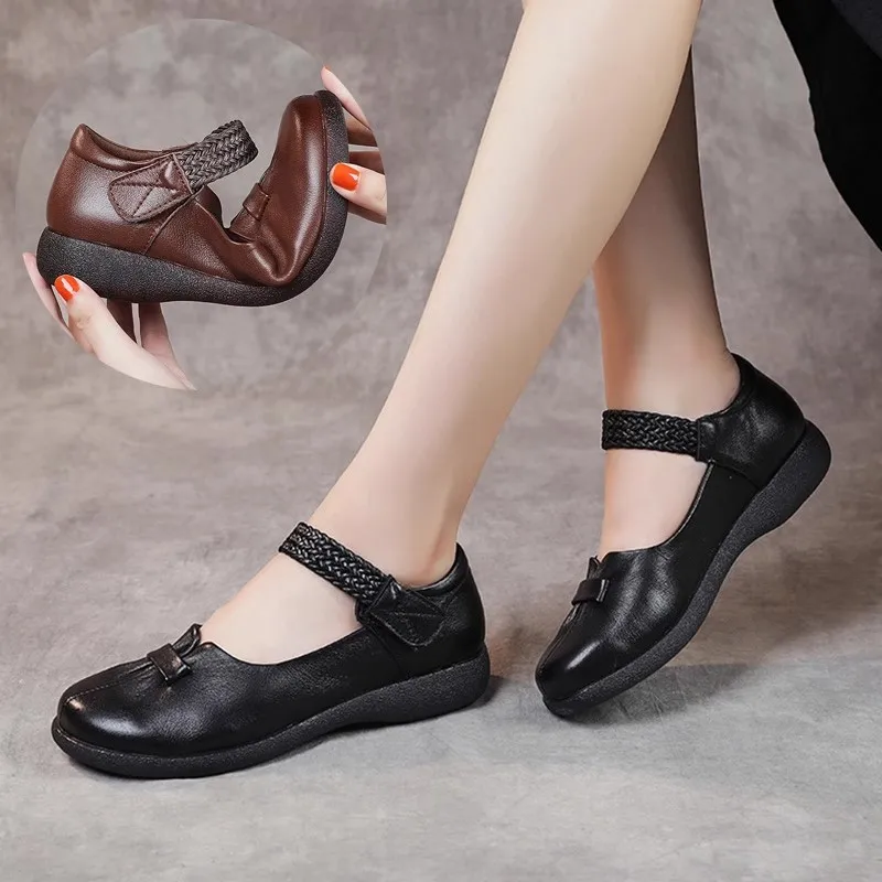 GKTINOO Genuine Leather 2025 New Flats Women Shoes Hook & Loop Shallow Spring Autumn Comfortable Concise Leisure Ladies Shoes
GKTINOO Genuine Leather 2025 New Flats Women Shoes Hook & Loop Shallow Spring Autumn Comfortable Concise Leisure Ladies Shoes