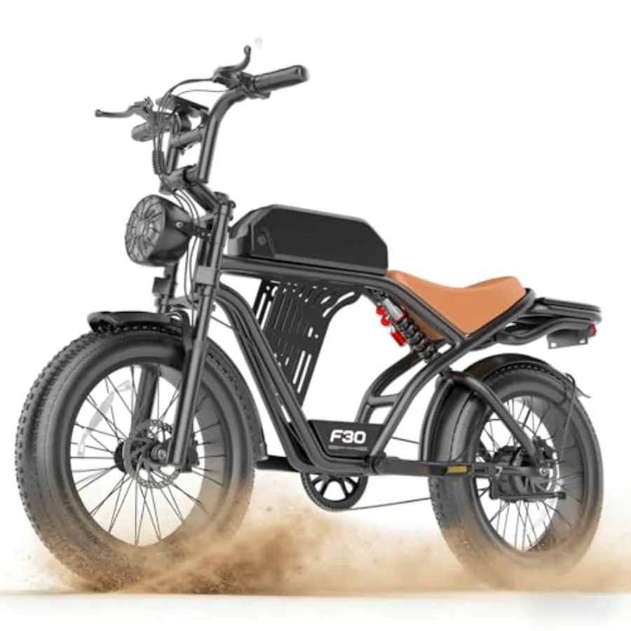Off-road electric bike for city commuting with 2500W motor retro design black matte finish 32MPH speed and 100-mile range
Off-road electric bike for city commuting with 2500W motor retro design black matte finish 32MPH speed and 100-mile range