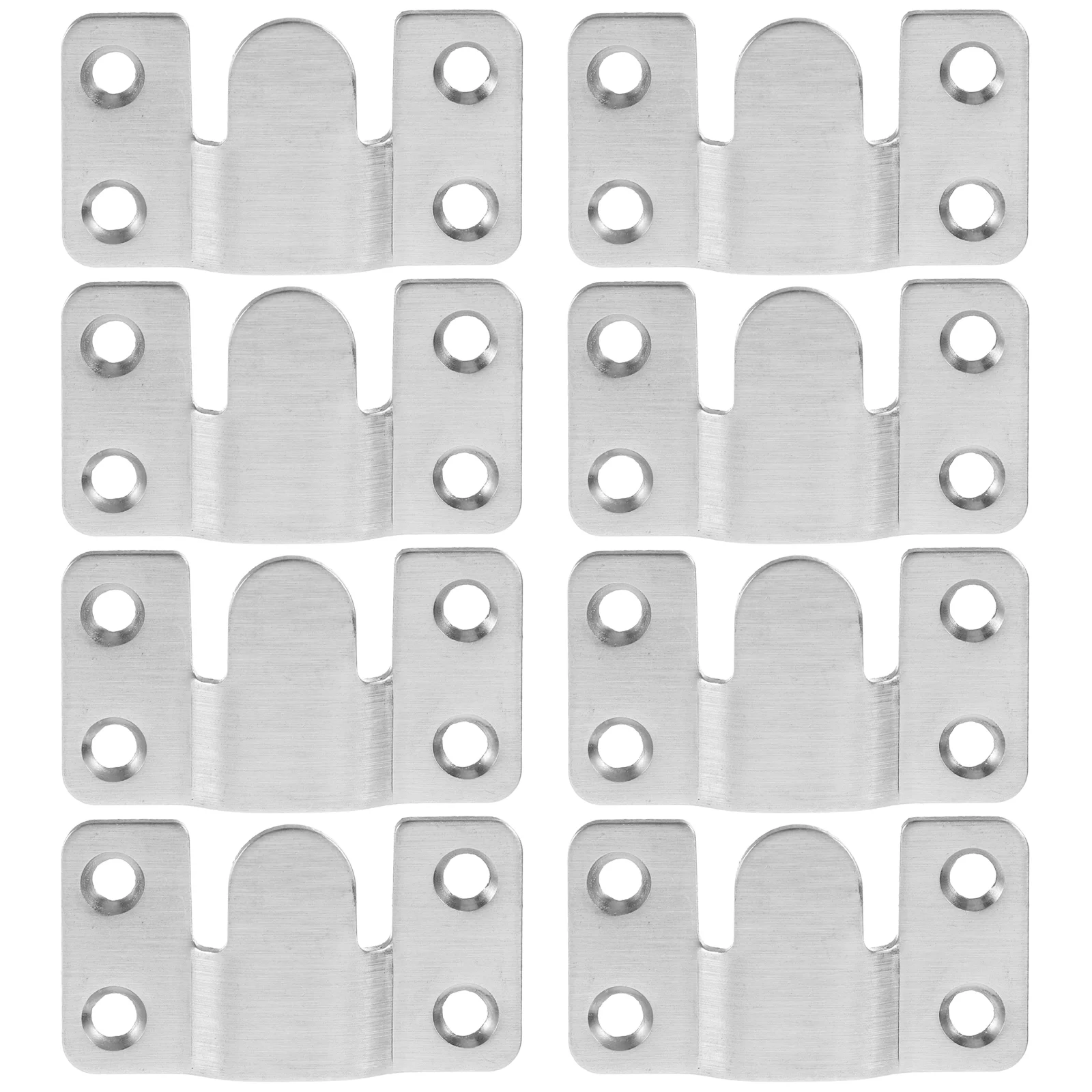 8 Sets Stainless Steel Hanging Code Bed Frame Brackets Hook on Rails Floating Shelf Cupboard Replacement Parts
8 Sets Stainless Steel Hanging Code Bed Frame Brackets Hook on Rails Floating Shelf Cupboard Replacement Parts