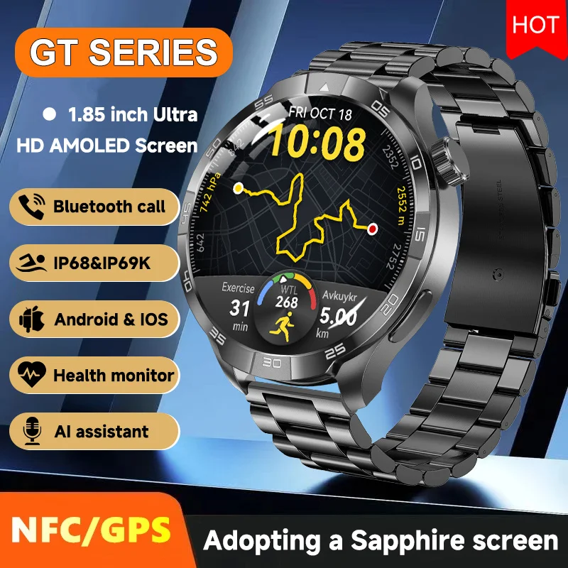 2025 Новые GT6 Pro GPS Спортивные Смарт-часы Мужской Компас 1,85-дюймовый AMOLED-экран IP68 Водонепроницаемый Смарт-браслет с пульсометром NFC Часы
2025 Новые GT6 Pro GPS Спортивные Смарт-часы Мужской Компас 1,85-дюймовый AMOLED-экран IP68 Водонепроницаемый Смарт-браслет с пульсометром NFC Часы