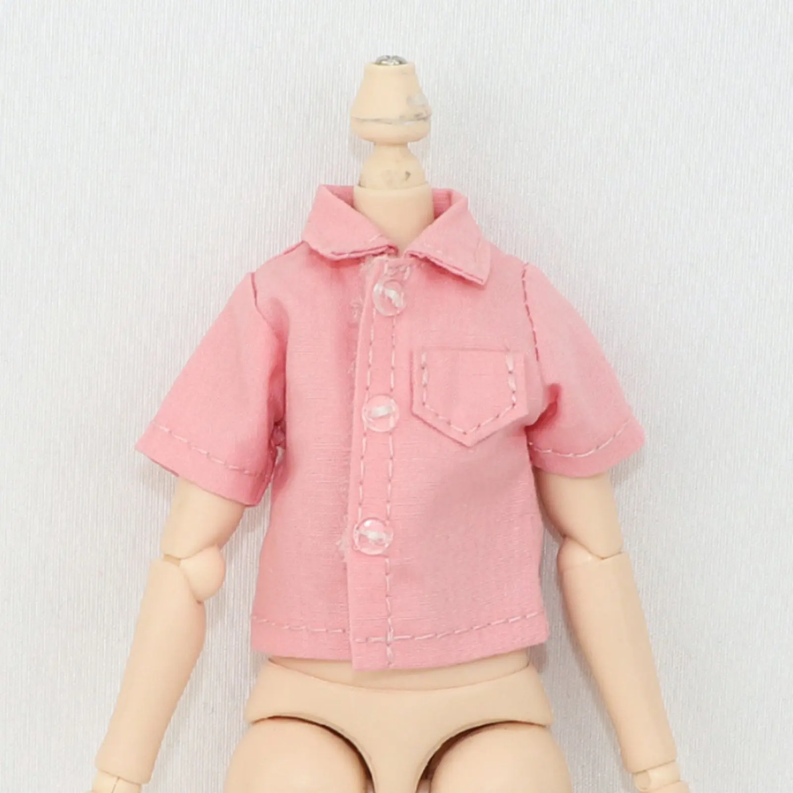 Doll Short Sleeve Shirt Versatile Collared Doll Top Toy Accessory with Pocket for Hobbyists
Doll Short Sleeve Shirt Versatile Collared Doll Top Toy Accessory with Pocket for Hobbyists