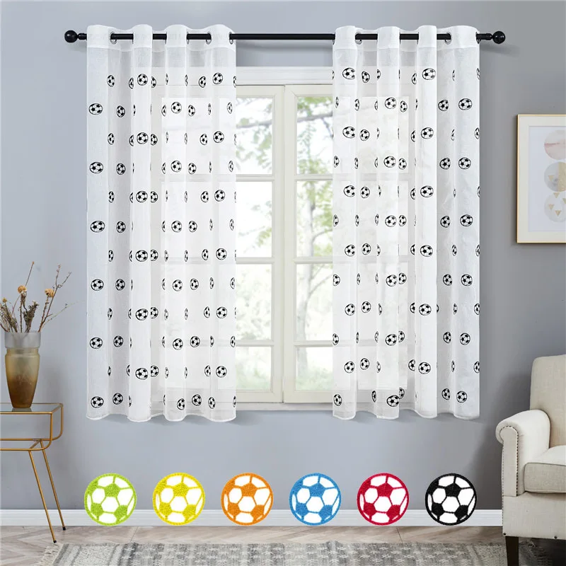 Children Curtain Screen Kids Curtain Football Embroidered Curtain Living Room Bedroom Tulle Embroidered Curtain
Children Curtain Screen Kids Curtain Football Embroidered Curtain Living Room Bedroom Tulle Embroidered Curtain