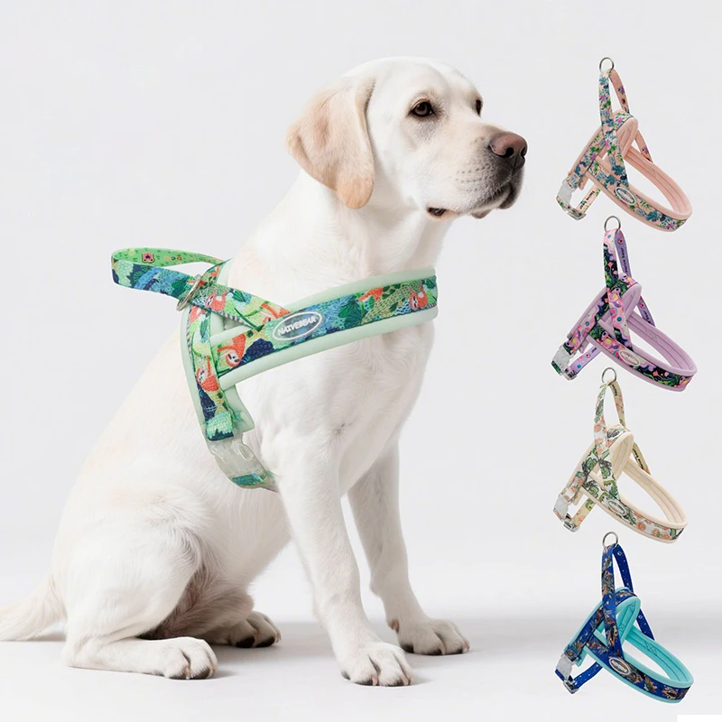 Luxury Printed Soft Padded Dog Harness & Leash Anti-escape Durable Adjustable No-pull Large Dog Harness Vest Pechera Para Perro
Luxury Printed Soft Padded Dog Harness & Leash Anti-escape Durable Adjustable No-pull Large Dog Harness Vest Pechera Para Perro