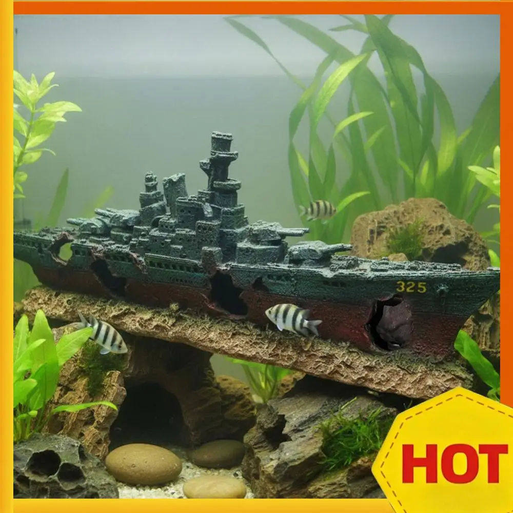 Aquarium Creative Warship Wreckage Wear Resist Warship Handicrafts Shipwreck Decorations for Fish Tank Cave Decor Accessories
Aquarium Creative Warship Wreckage Wear Resist Warship Handicrafts Shipwreck Decorations for Fish Tank Cave Decor Accessories
