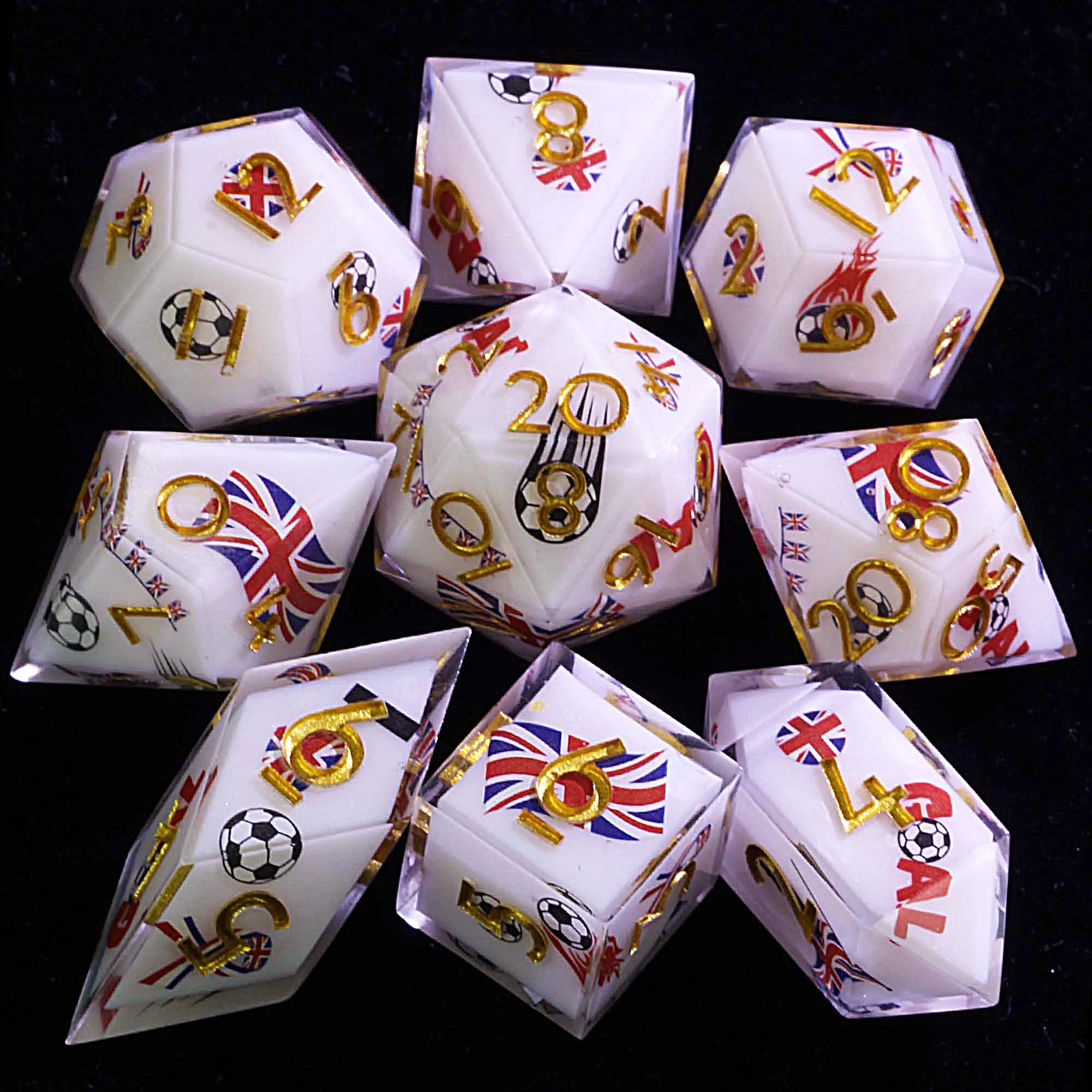 9 Football D and D Dice Sets Soccer England
9 Football D and D Dice Sets Soccer England