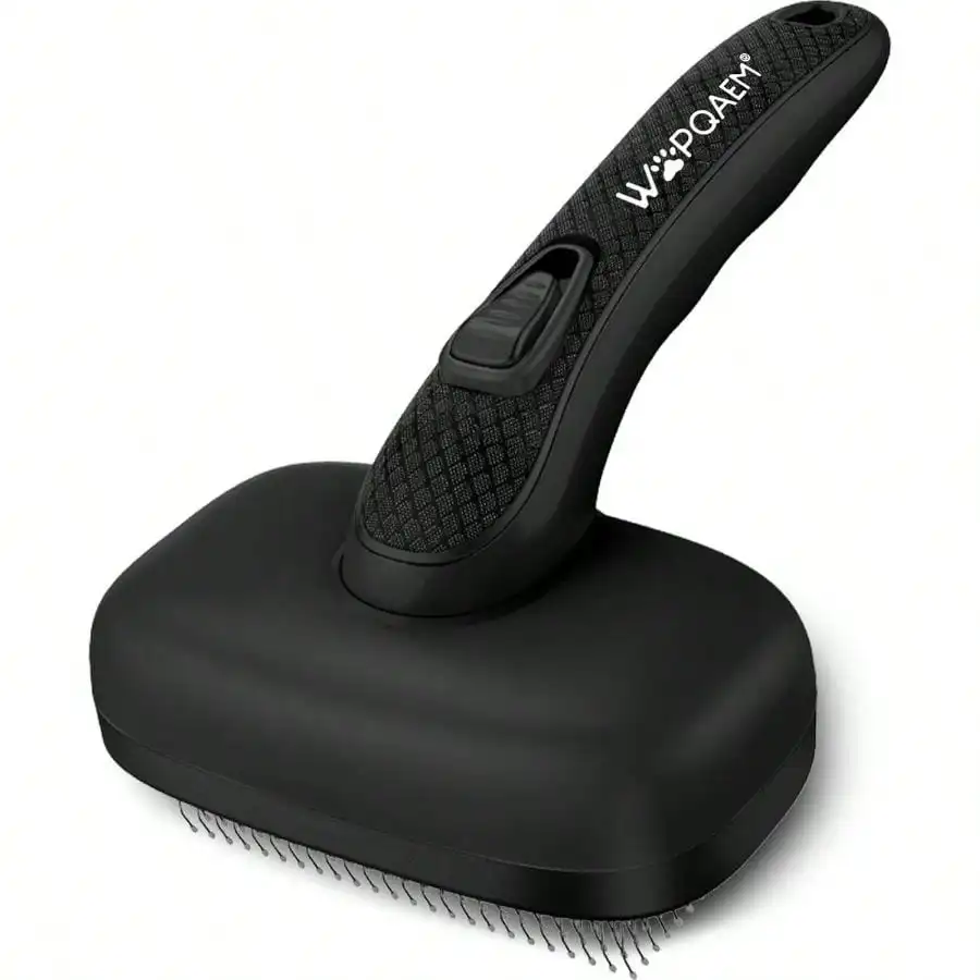 Self Cleaning Slicker Brush Dog, Skin Friendly Shedding Grooming Long And Short Haired Pets, Easy Clean Retractable Bristles, Black
Self Cleaning Slicker Brush Dog, Skin Friendly Shedding Grooming Long And Short Haired Pets, Easy Clean Retractable Bristles, Black