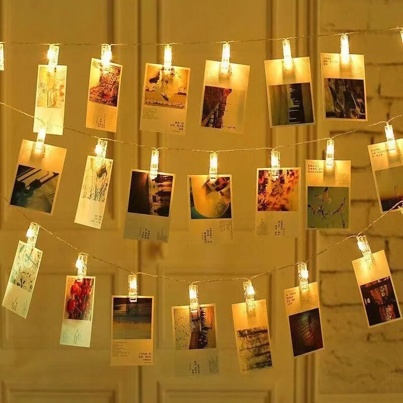 3M Photo Clips String Lights Led String Fairy Lights Light With Photo Clip Picture Cards Holder Holiday Lamp decoration wedding
3M Photo Clips String Lights Led String Fairy Lights Light With Photo Clip Picture Cards Holder Holiday Lamp decoration wedding