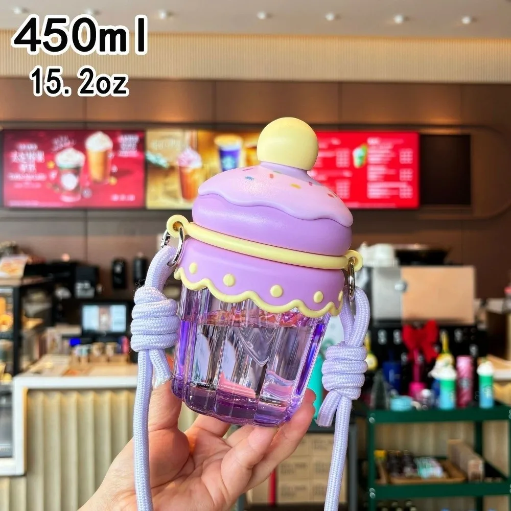 with Lid and Straw Clear Tumbler Crossbody Hanging Rope Large Capacity Water Bottle 450ML Transparent Iced Coffee Cup Office
with Lid and Straw Clear Tumbler Crossbody Hanging Rope Large Capacity Water Bottle 450ML Transparent Iced Coffee Cup Office