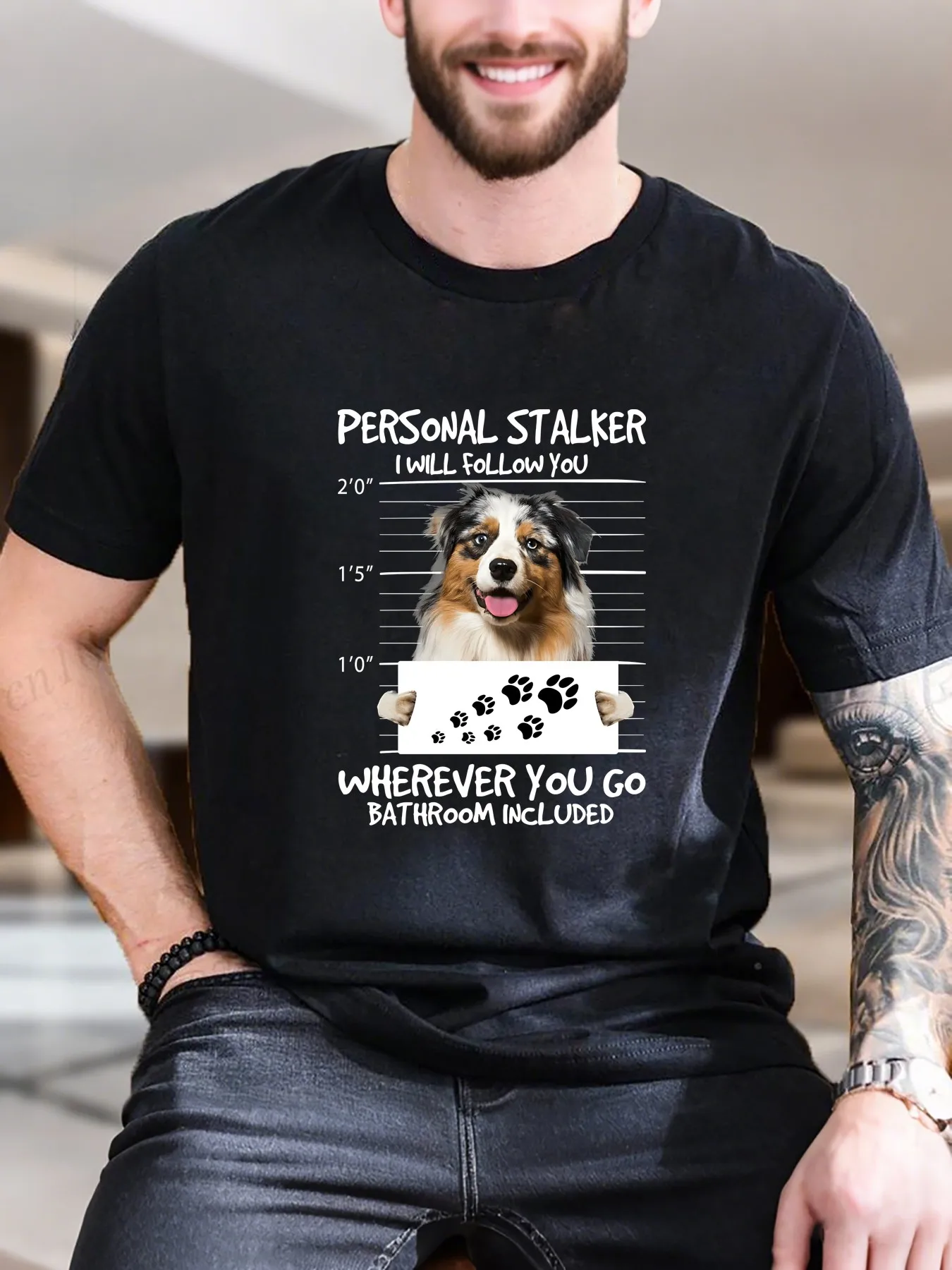 New Arrival Fashion Men's Graphic Print T-Shirt Adorable Dog Holding Paw Print Sign 100% Cotton Breathable Tee for Casual Outfit
New Arrival Fashion Men's Graphic Print T-Shirt Adorable Dog Holding Paw Print Sign 100% Cotton Breathable Tee for Casual Outfit