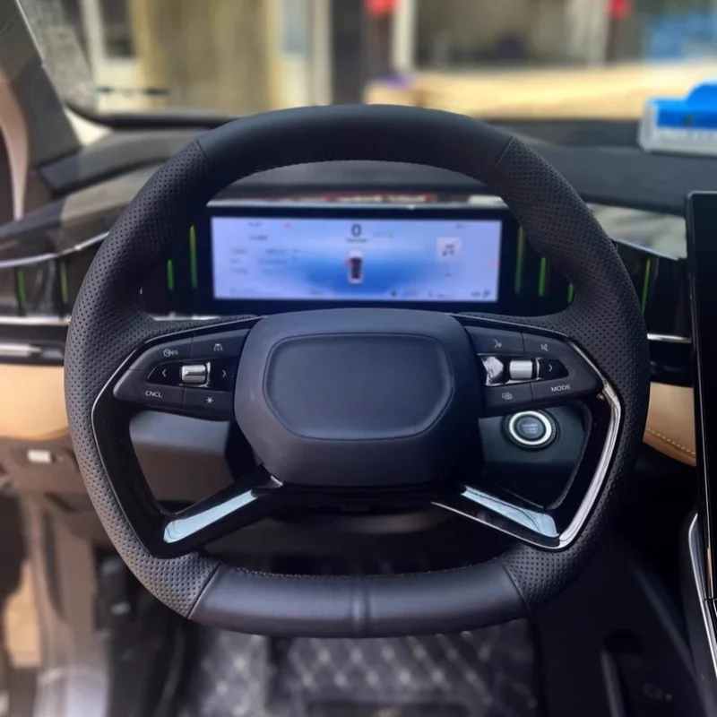 Car Steering Wheel Cover For Geely Boyue L Boyue Xingrui L Galaxy L7 Hand-Sewn Microfiber Leather Car Interior Accessories
Car Steering Wheel Cover For Geely Boyue L Boyue Xingrui L Galaxy L7 Hand-Sewn Microfiber Leather Car Interior Accessories
