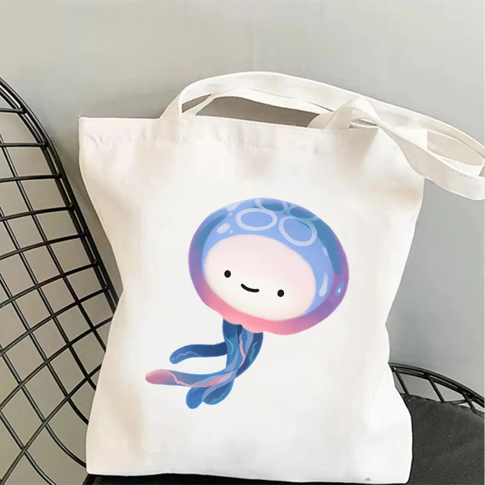 Cute Cartoon Jellyfish Canvas Tote Bag Funny Sea Life Animal Graphic Reusable Coastal Beach Holiday Travel Shoulder Handbag Bag
Cute Cartoon Jellyfish Canvas Tote Bag Funny Sea Life Animal Graphic Reusable Coastal Beach Holiday Travel Shoulder Handbag Bag