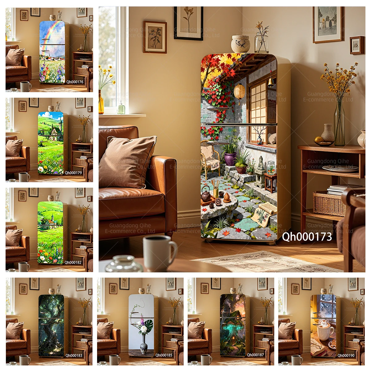 Japanese Courtyard Tea Scene, Rainbow Flower Field Elf Mushroom House PVC Fridge Magnets - Waterproof Wear-Resistant Home Decor
Japanese Courtyard Tea Scene, Rainbow Flower Field Elf Mushroom House PVC Fridge Magnets - Waterproof Wear-Resistant Home Decor