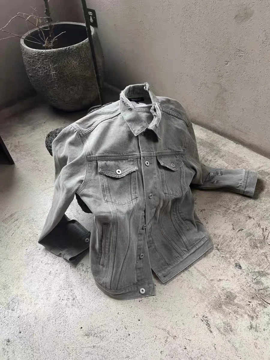 Мужская джинсовая куртка Waed Denim: укороченная, свободного кроя, в американском стиле, повседневная верхняя одежда для молодежи, осенне-зимняя коллекция
Мужская джинсовая куртка Waed Denim: укороченная, свободного кроя, в американском стиле, повседневная верхняя одежда для молодежи, осенне-зимняя коллекция