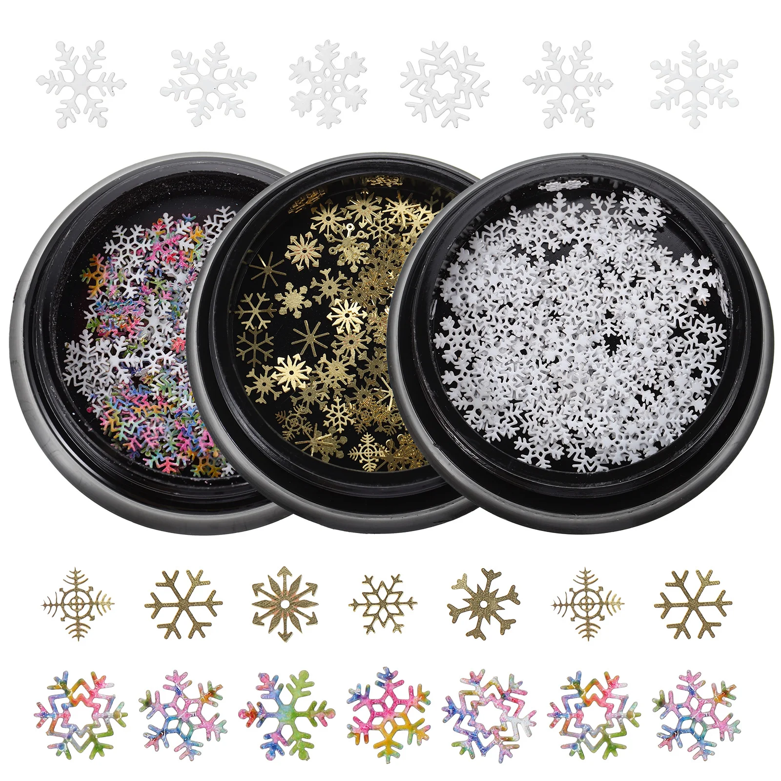 3 Boxes Sequins Christmas Art Glitter Christmas Nail Craft Diy Manicure Decoration Nail Craft Adornment Xmas Decor
3 Boxes Sequins Christmas Art Glitter Christmas Nail Craft Diy Manicure Decoration Nail Craft Adornment Xmas Decor