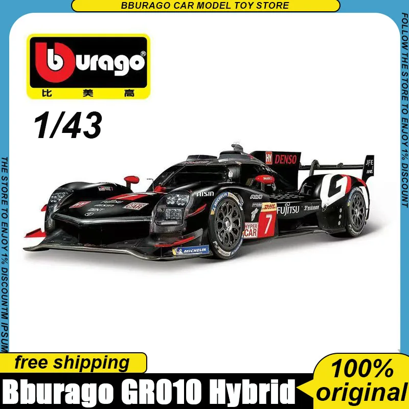 In Stock Bburago 1:43 Gr010 Hybrid Race Car #7 Diecast Model Le Mans 2024 Replica Black Livery Toys Ornament Christmas Gifts Boy
In Stock Bburago 1:43 Gr010 Hybrid Race Car #7 Diecast Model Le Mans 2024 Replica Black Livery Toys Ornament Christmas Gifts Boy